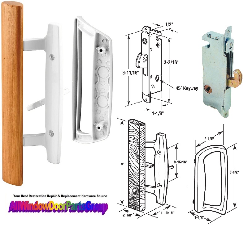 Guardian Sliding Glass Door Handle Set PGT PPG All Window Door