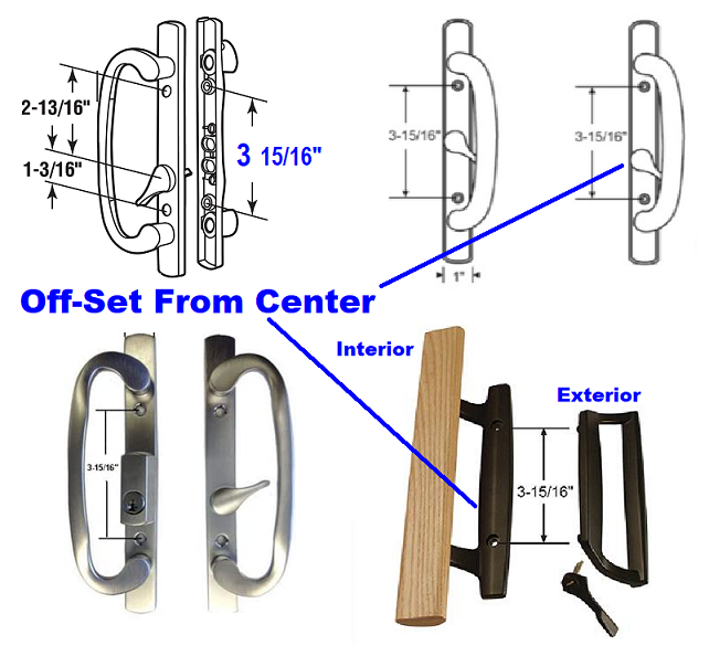 Guardian Glass Patio Door Wood Handle Bronze With Offset Latch