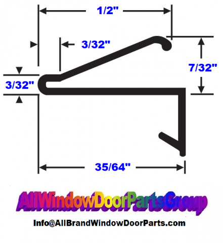 Replacement Felt Strip - Door Curtain Component