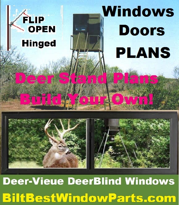 Bow and Rifle Hunting Blind Window & Door Kits All Window Door Parts Group