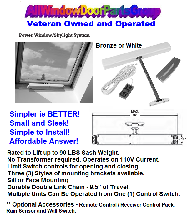 Motorized Skylight System Power Windows | Sentry Marvel | All Window ...