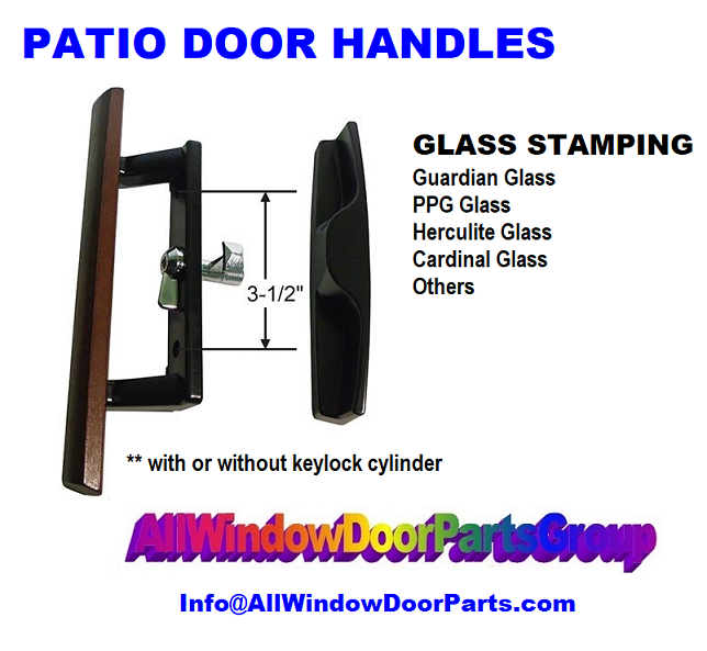 Sliding Patio Door Handle Replacement Set Guardian PPG ACRN Glass