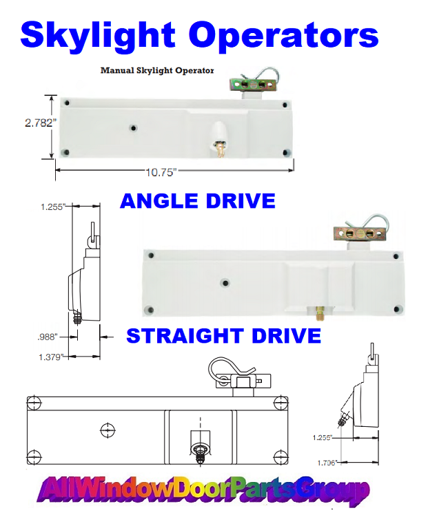 Truth Skylight Chain Drive Angel or Straight Handle Includes All