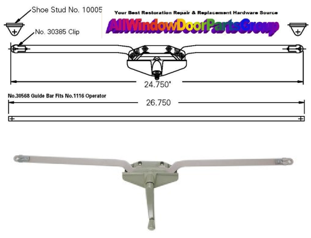 Weather Shield Roto Gear Operator | Guide Bar Awning Unit Assembly ...