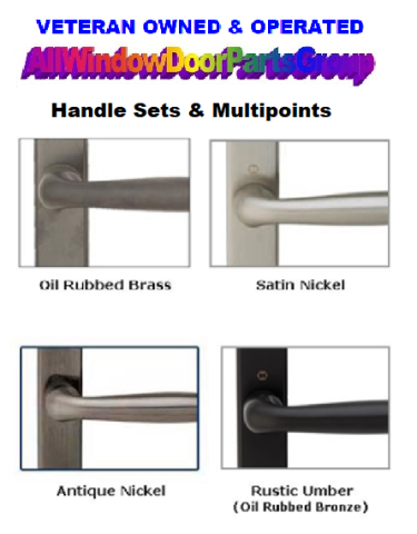 French Patio Door Replacement Handle Set | Oil Rubbed Brass Finish — SKU AWDP-F79RE-BR0OB