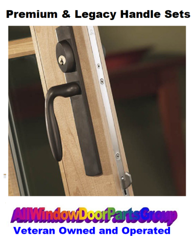 French Patio Door Replacement Handle Set | Rustic Umber Finish — SKU AWDP-FBE-REBOAFO