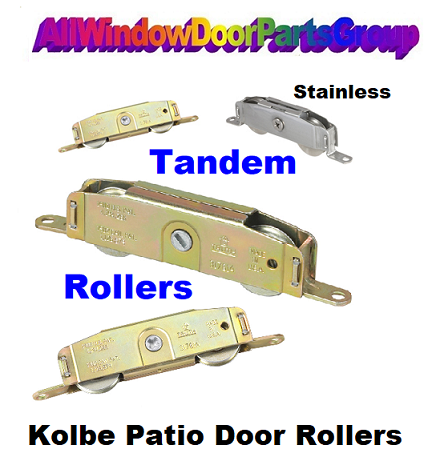 Patio Door Roller Wheel Assembly |Tandem Roller Kolbe Caradco Marvin — SKU AWDP-Kolbe Patio Door Roller