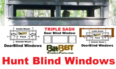 Retro-Fit Add-On Windows Doors For Rifle Bow Hunting Blinds and Stands